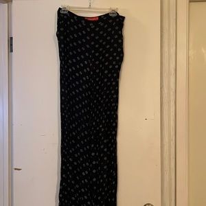 Navy blue printed Anthropologie pants